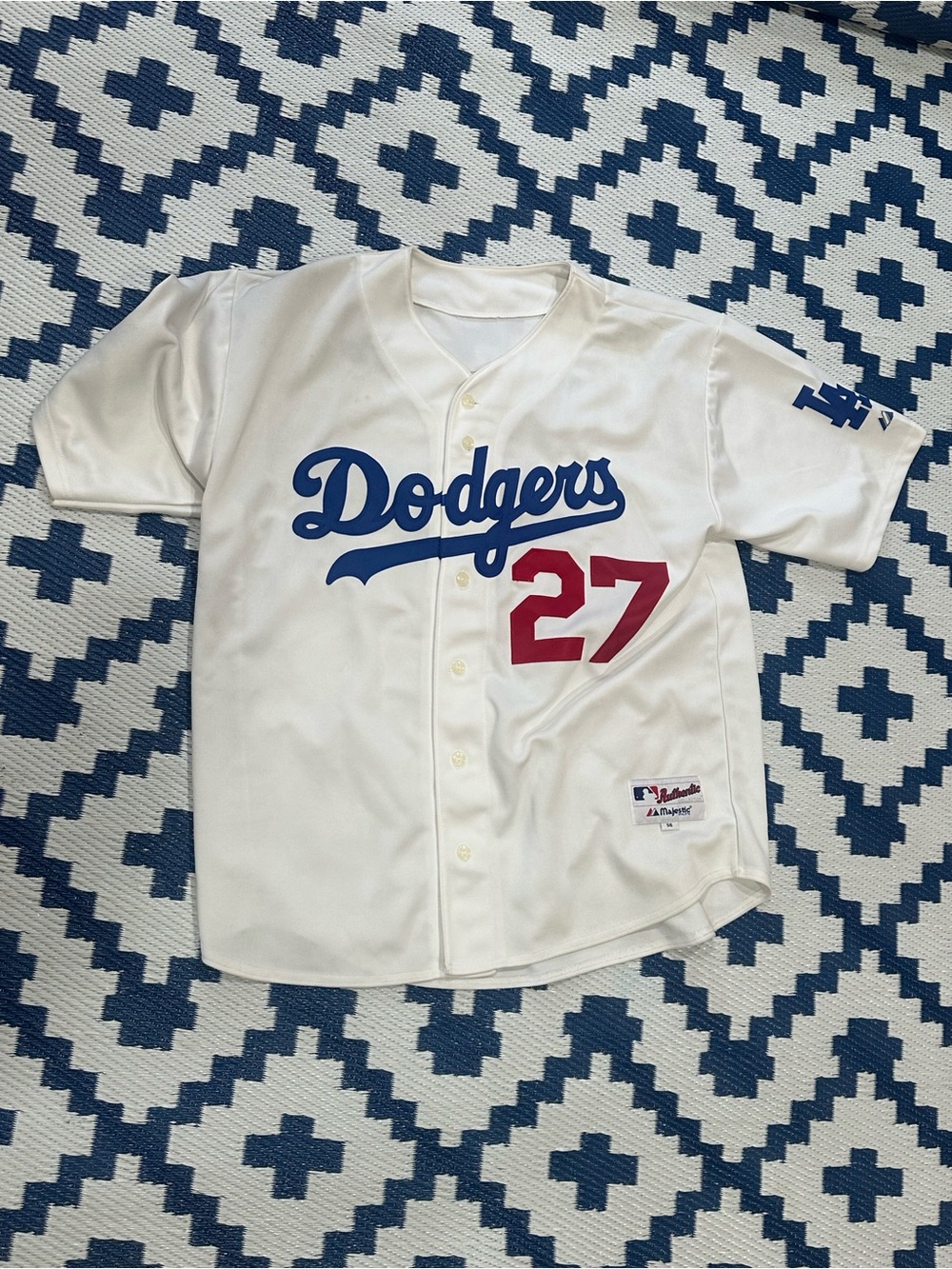 Los Angeles Dodgers Matt Kemp Majestic Authentic Stitched Baseball Jersey Sz 56